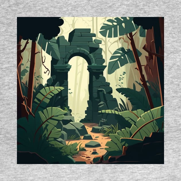 Ancient Ruins Hidden in a Jungle by Star Scrunch